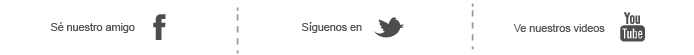 Síguenos en redes sociales